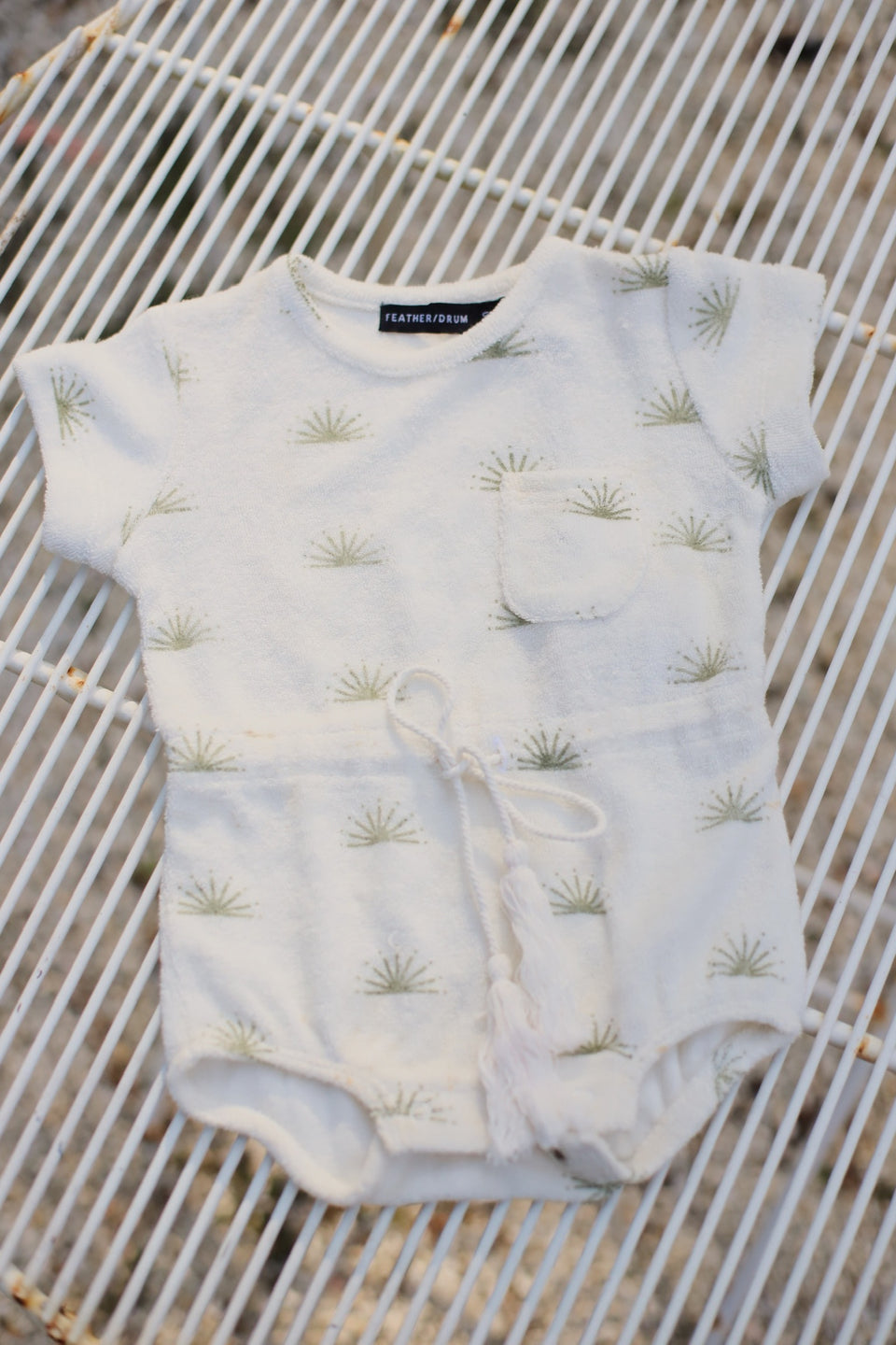 BABY ONESIE TEE - RISING SUN TERRY CLOTH