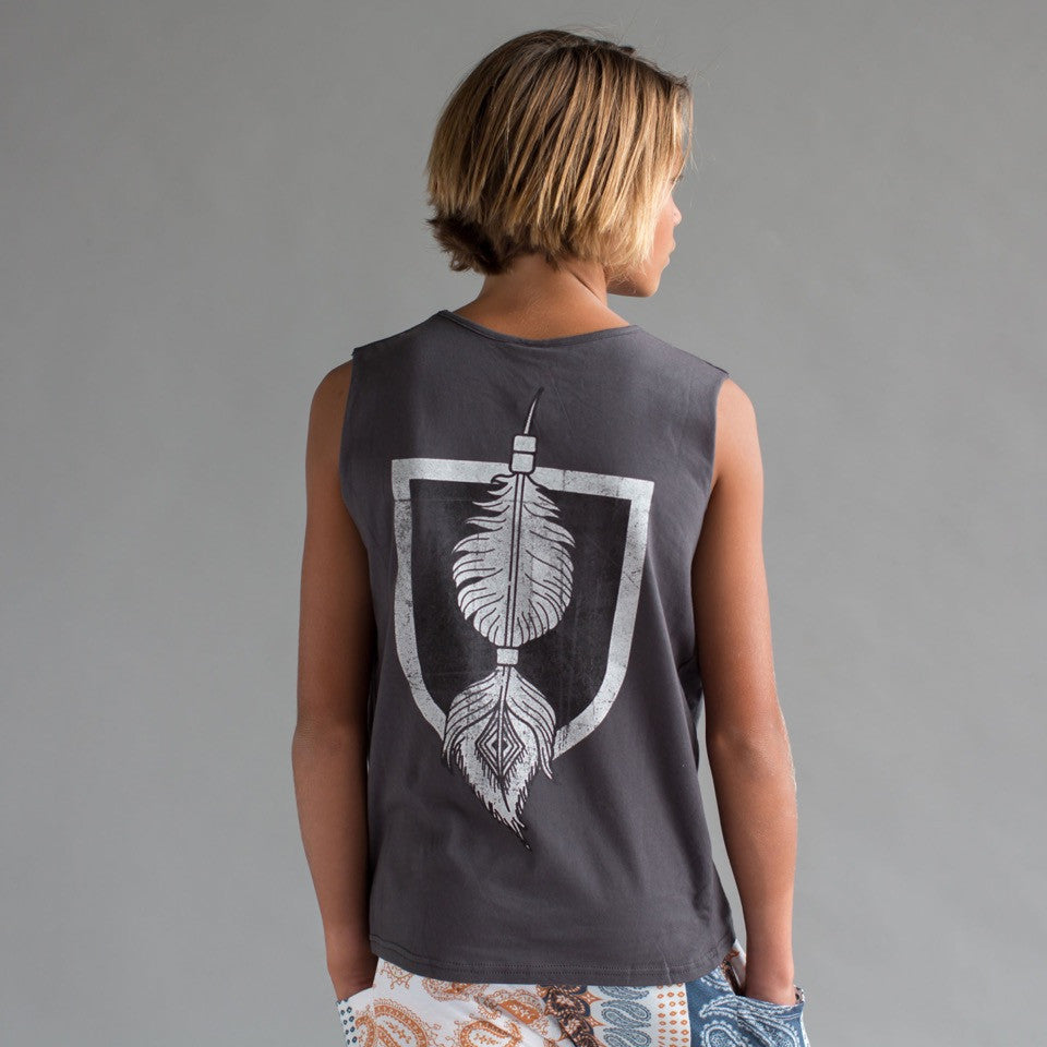 Feather Shield Muscle Tee