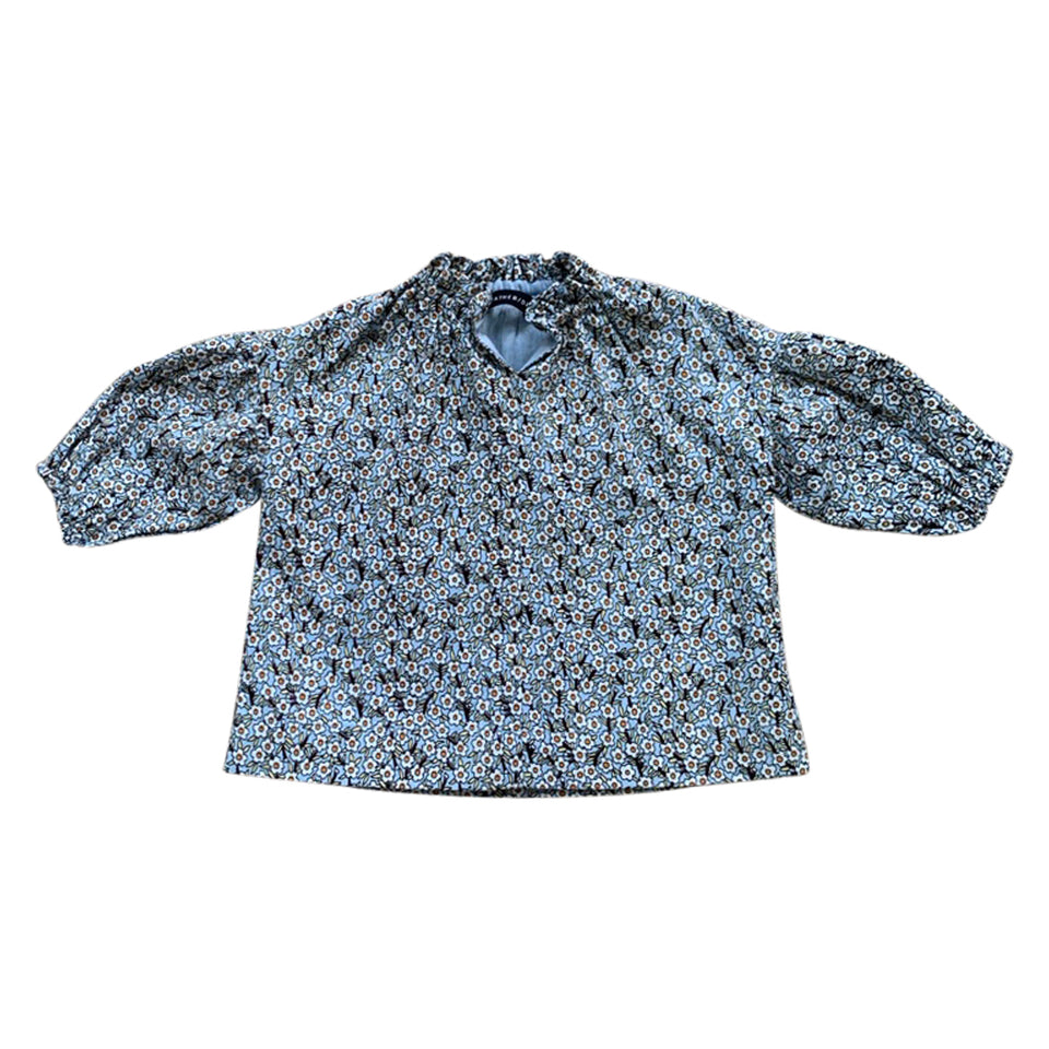 CHANCE BABY SMOCK - BLUE DITSY