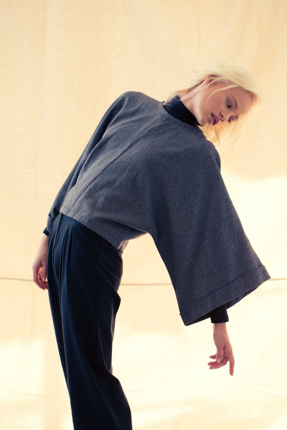 Lin Kimono Top - Herringbone